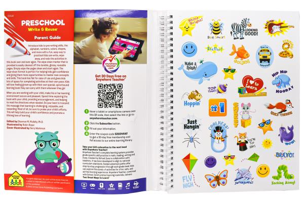 Preschool Write & Reuse Activity Book by School Zone