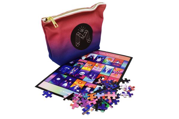 Mystic Mondays Tarot Portable 500-Piece Jigsaw Puzzle and Canvas