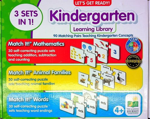 Kindergarten Learning Library (Let's Get Ready 3 Sets in 1)