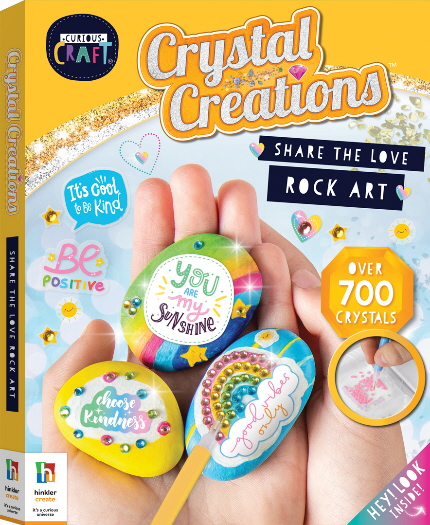 Share the Love Rock Art (Crystal Creations) - Hinkler - Book