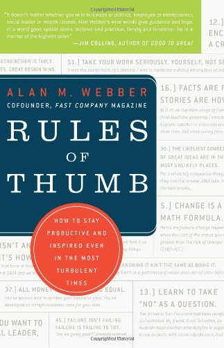 rules of thumb: how to stay productive and inspired even in the