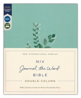 NIV, Double-Column, Journal the World Bible (Teal, Cloth Over Board) by ...