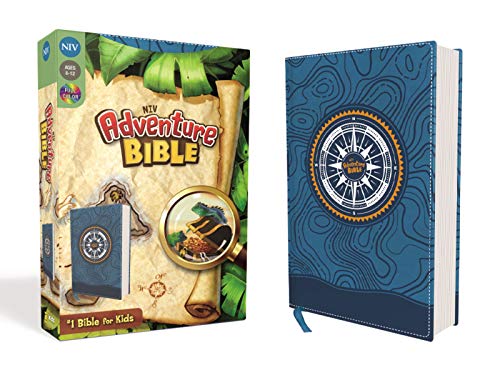 NIV Adventure Bible (Blue Leathersoft) by Zonderkidz - Book Outlet
