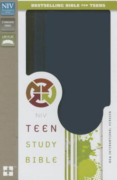 NIV Teen Study Bible (Graphite/Mediterranean Blue Italian Duo Tone)