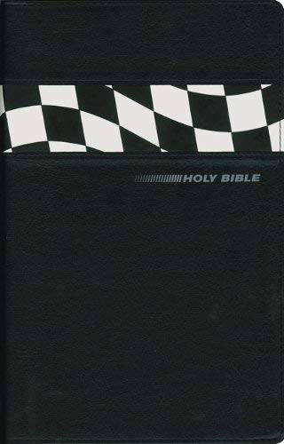 NIV Stock Car Racing Holy Bible (Black, Italian Duo-Tone)