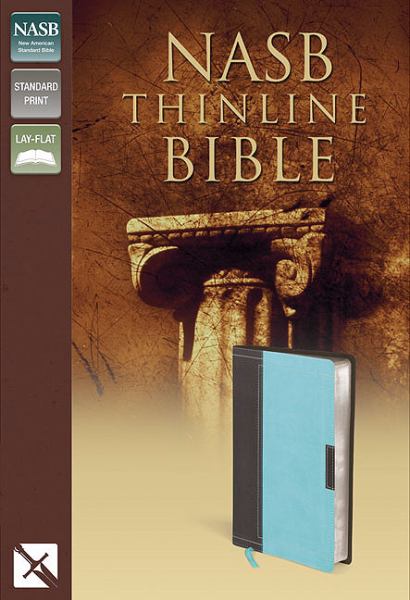 NASB Thinline Bible (Chocolate/Turquoise Italian Duo-Tone)