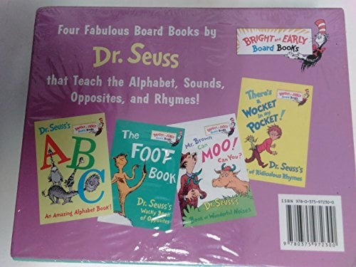 Dr Seuss's Box of Bright and Early Board Books (4 Book Set) by Dr