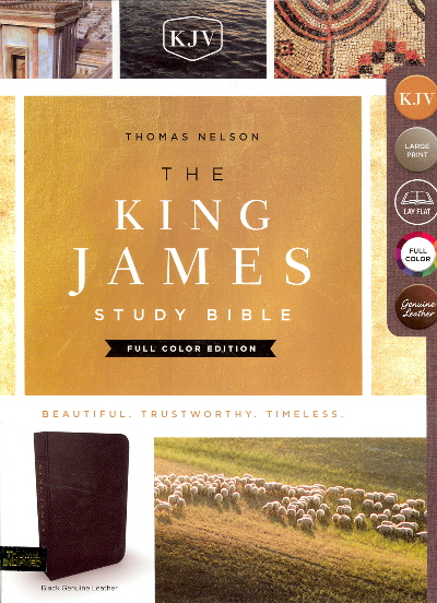 The King James Study Bible (Thumb Indexed, Genuine Black Leather) by ...