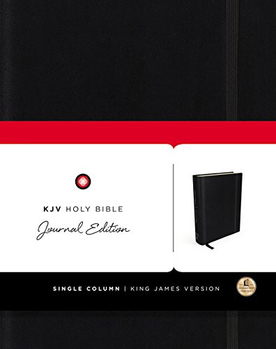 KJV Holy Bible Journal Edition (#4582 Black Hardcover)