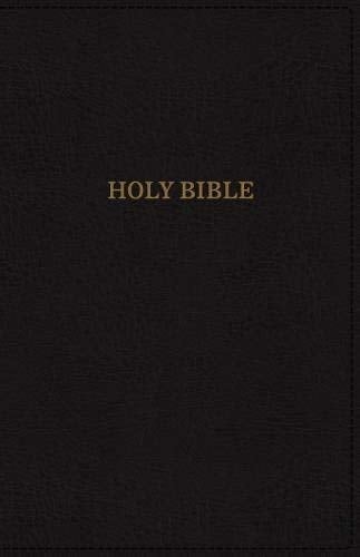 KJV, Deluxe Thinline Reference Bible (#6843 - Black Leathersoft) by ...