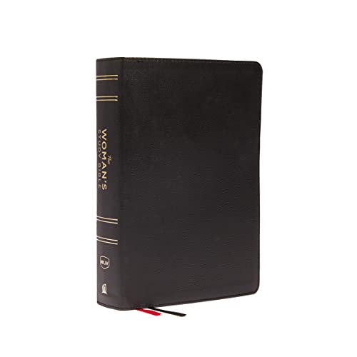 NKJV, The Woman's Study Bible (#9926BK - Black Genuine Leather) by