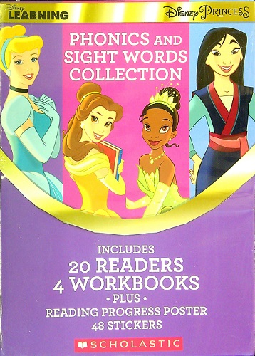 Disney Princess Phonics and Sight Words Collection (24 Book Set, Disney ...