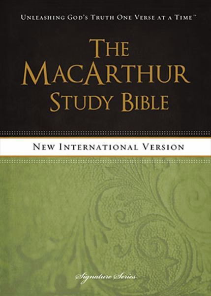 The MacArthur Study Bible: Signature Series (8562, NIV/Study)