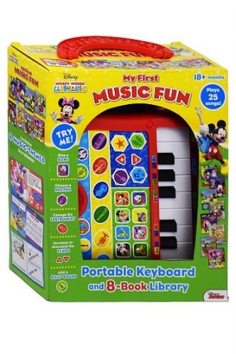 My First Music Fun Portable Keyboard and 8-Book Library (Disney
