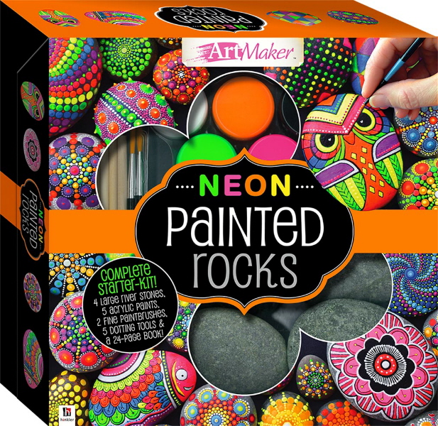 Deluxe Glow in the Dark Rock Painting Kit - Rock Painting - Art + Craft -  Adults - Hinkler