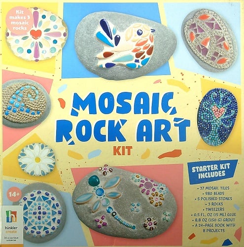 ROCKS アートブック6冊セット OZONE ROCKS Mosaic Rock Art Kit - Hinkler - Book Outlet