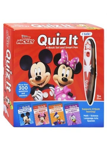 Quiz It 4-Book Set and Smart Pen (Disney Junior Mickey) by