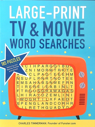 Large-Print TV and Movie Word Searches by Charles Timmerman - Book Outlet