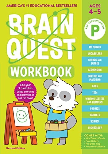 Brain Quest Workbook 8冊セット Brain Quest Workbook (Pre-Kindergarten, Revised Edition) by