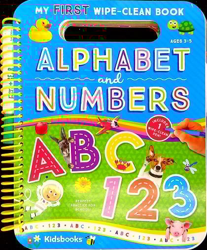 【絶版品】DWE Basic ABCs+ Guide Alphabet and Numbers (My First Wipe-Clean Book) by Kidsbooks