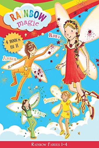 Rainbow Fairies 1-4 (Rainbow Magic, Ruby the Red Fairy/Amber the Orange ...