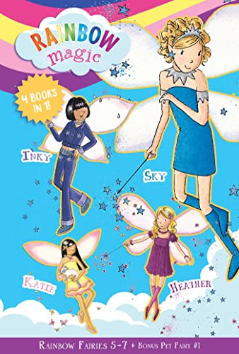 Rainbow Magic: Rainbow Fairies 4 Books in 1 (Bks. 5-7, Bonus Pet
