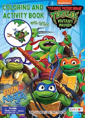 Teenage Mutant Ninja Turtles: Mutant Mayhem Coloring and Activity Book ...