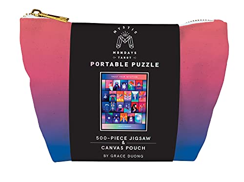 Mystic Mondays Tarot Portable 500-Piece Jigsaw Puzzle and Canvas