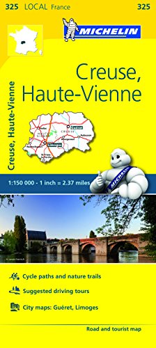 Creuse, Haute-Vienne Road and Tourist Map (325 Local France) by